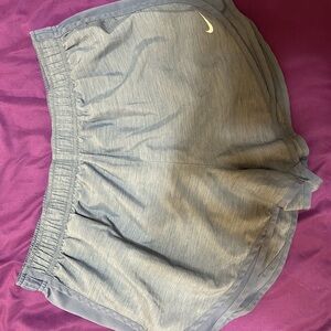 Nike Gray Athletic Shorts Lightweight Breathable